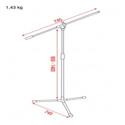 Showgear D8300 Microphone Stand - Value Line